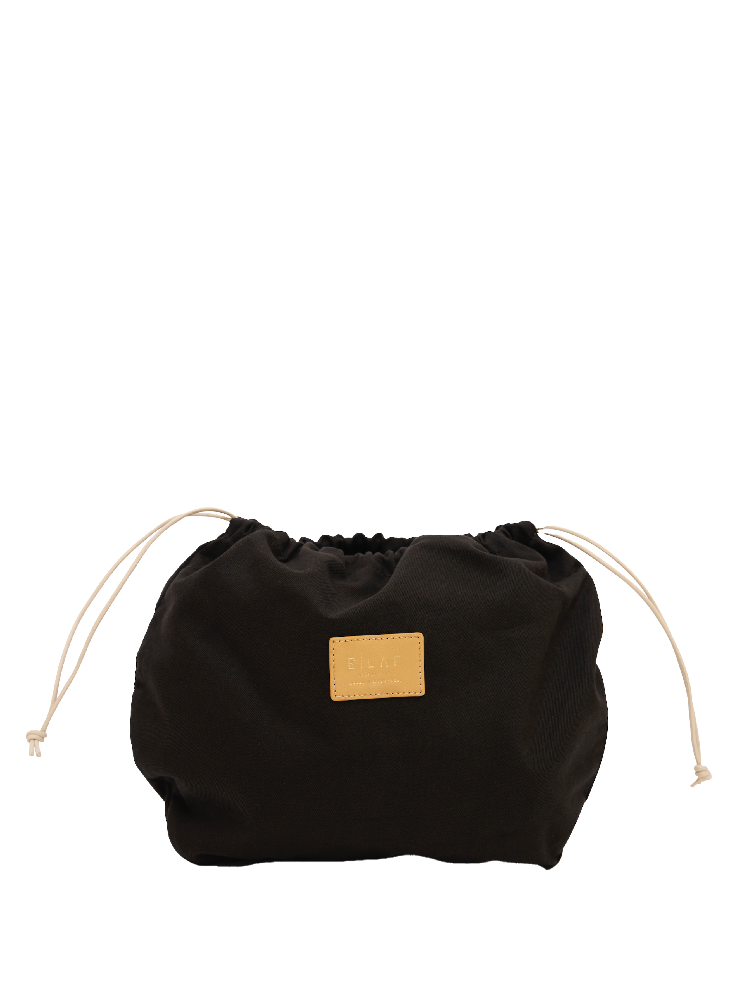 Half Moon Raffia Mini in Black
