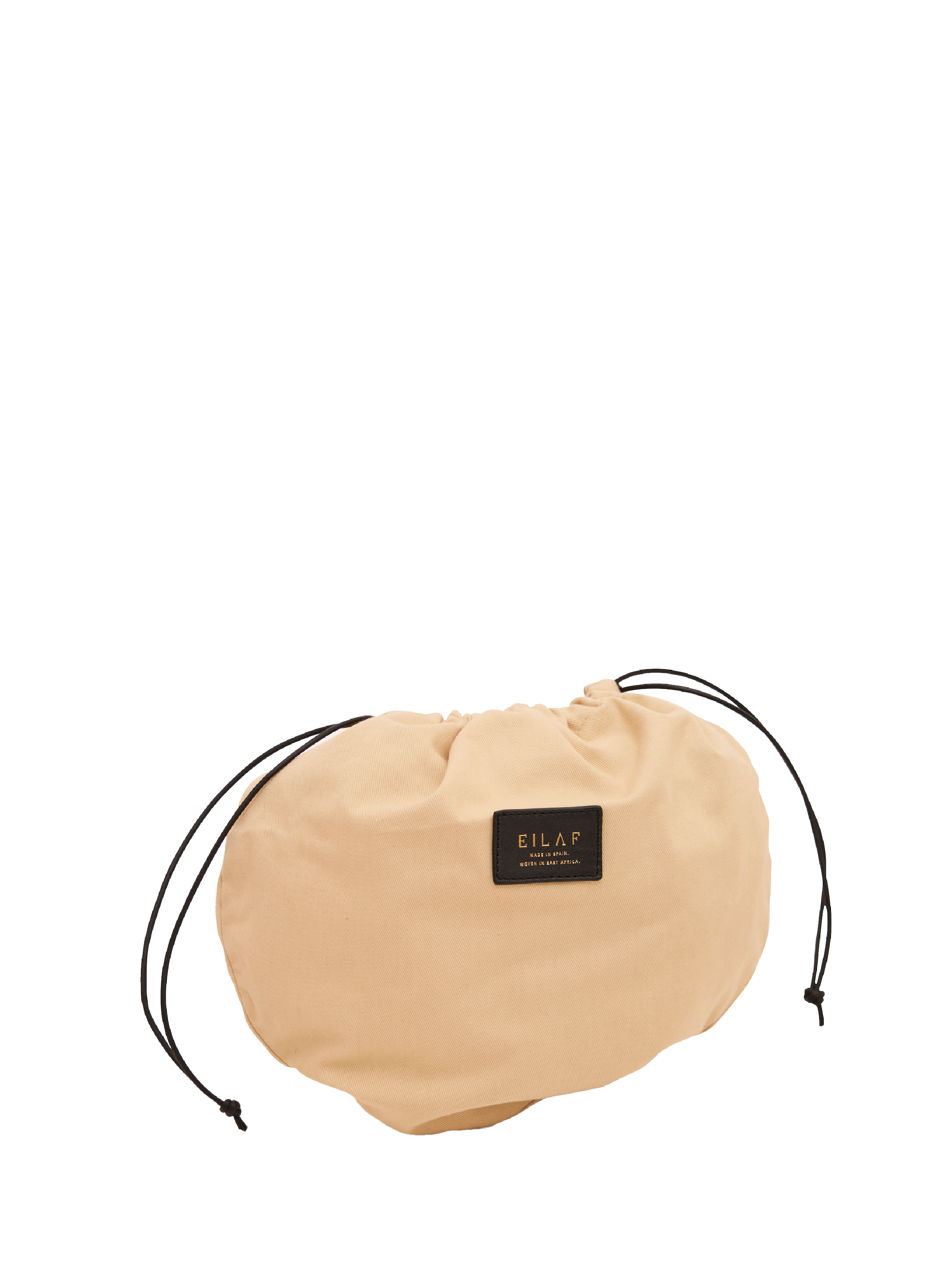 Half Moon Raffia Mini in Natural Beige